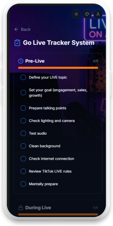 Go Live Ready | Livestream Planning Tools for Creators and Small Businesses